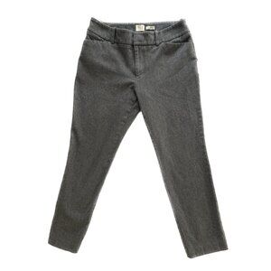 A New Day Stretch Mid Rise Skinny Cropped Dress Pants Gray Elastizado Size 4